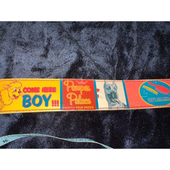 VINTAGE CUTEST UNWORN DOG THEMED BELT GROOMER POP ART DOG LOVERS UNISEX - Picture 8 of 11